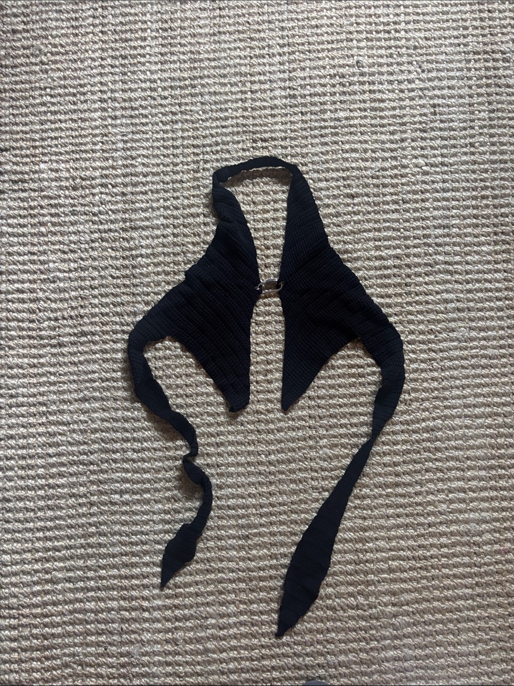 Women’s Black Halter Tie Tank Top